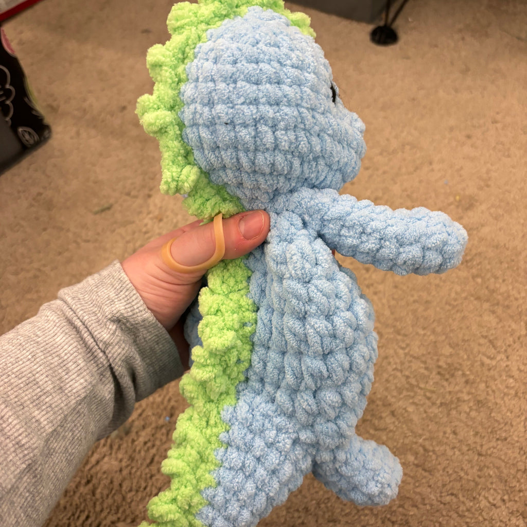 Bizzle Buddies Crochet Dinosaur Baby Snuggler
