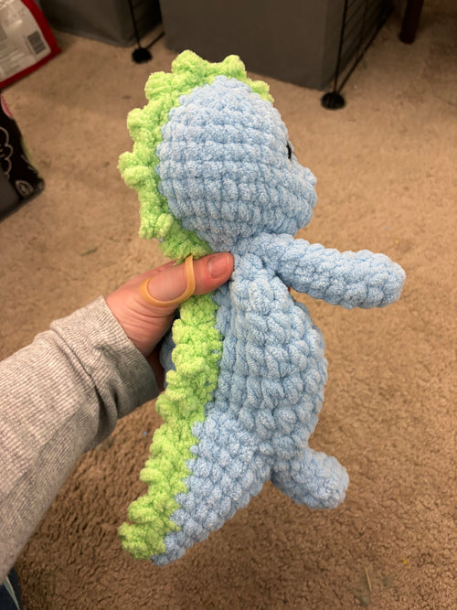 Bizzle Buddies Crochet Dinosaur Baby Snuggler