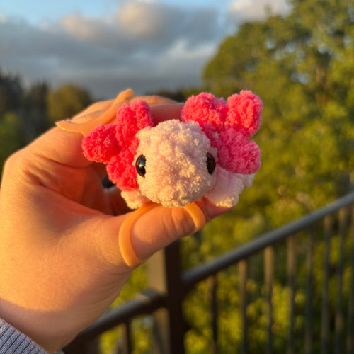 Bizzle Buddies Crochet Axolotl Mini Plushie