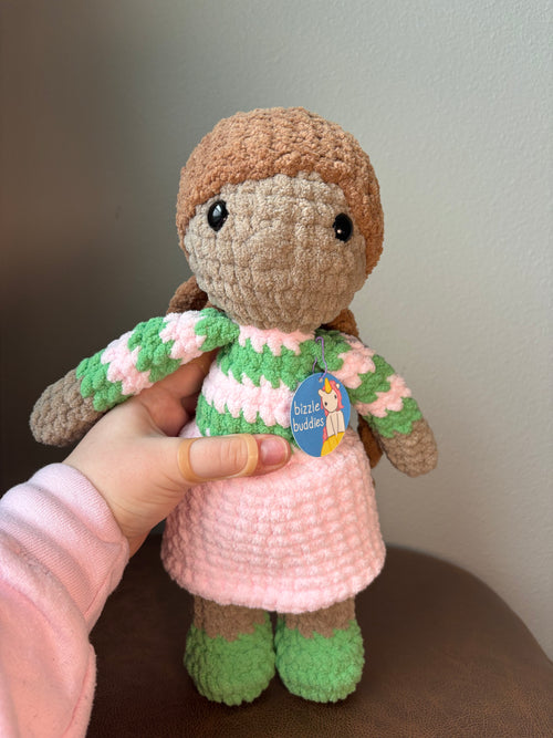Bizzle Buddies Custom Crochet Doll Plushie